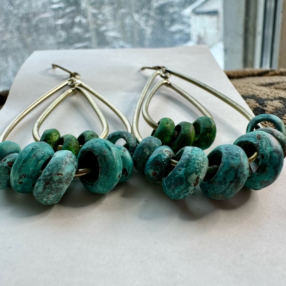 Turquoise earrings - Picture 5 of 6